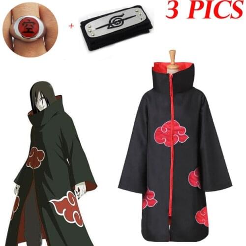 3 PICS Cosplay Costume Cloak Mask Halloween Man Woman Cosplay Costume Headband Accessories