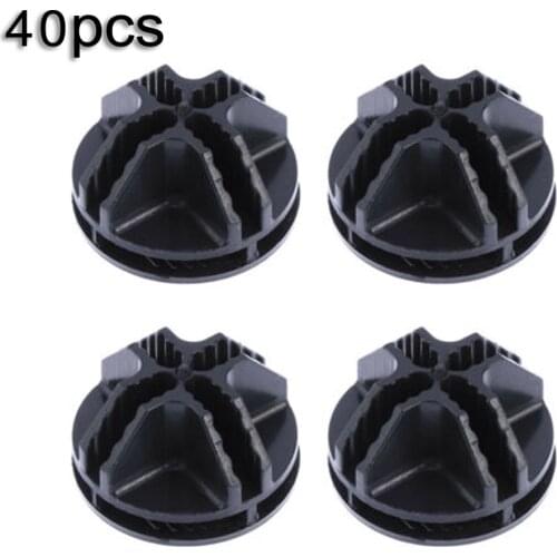 Clip Wire Cube Connectors Snap Push Cubicle Replacement Accessories Black Corner ABS Plastic