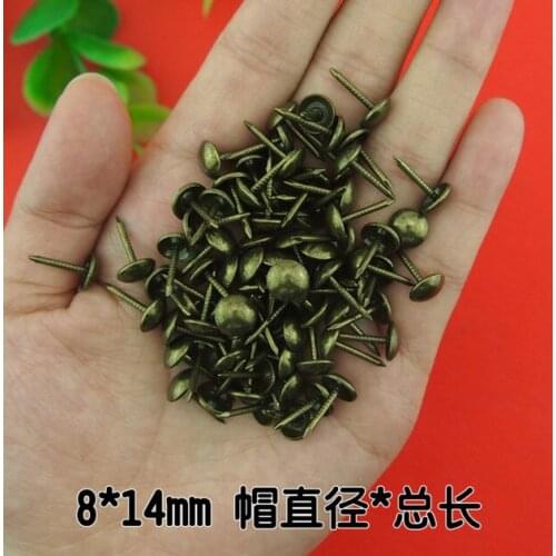 Antique Tacks Iron Decorative Upholstery Tacks bronze Bronze decorative sofa bubble nail 8mm*14mm