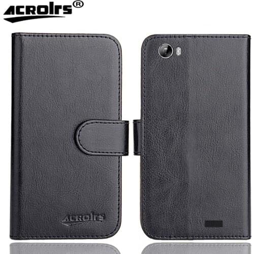 Aspera A50 Case 5" 6 Colors Flip Fashion Soft Leather Crazy Horse Exclusive Phone Cover Cases Wallet