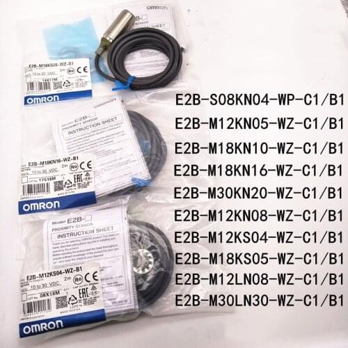Proximity switch OMRON E2B-M18KN16-WZ-B1 E2B-M30KN20-WZ-C1 E2B-M30KN20-WZ-B1 E2B-M30KN30-WZ-C1 E2B-M30KN30-WZ-B1 E2B-S08KN02-WZ