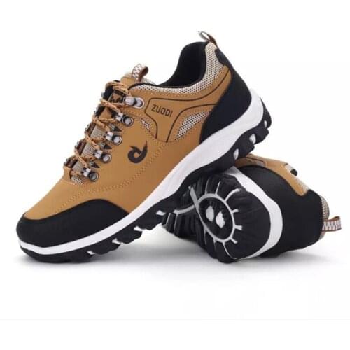 Men sneakers large size light hiking shoes casual outdoor sports comfortable breathable walking hiking male non-slip size 37-48