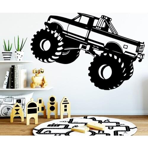 Cute car Vinyl Decals Wall Stickers For Kitchen Restaurant Nordic Style Home Decoration