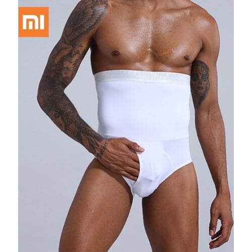 Xiaomi Mijia Mens Underwear Men Tummy Control Shorts Body Shaper Compression High Waist Trainer Belly Slimming Strap Shapewear