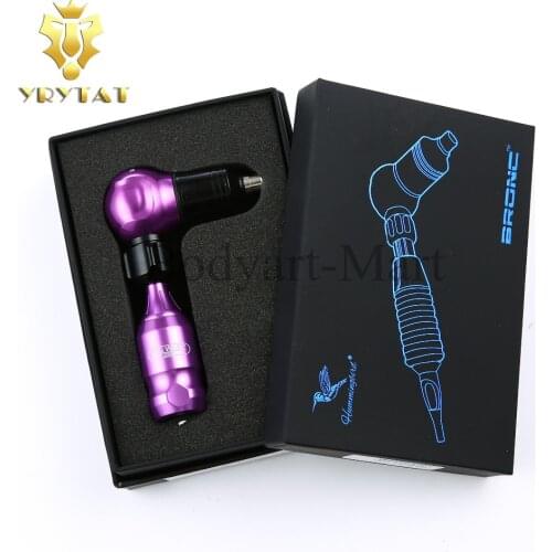 New Original HUMMINGBIRD BRONC RCA Rotary Tattoo Machine Gun Pen + Bigwasp Cartridge Grips Needles Supply FREE SHIPPING RTM03G