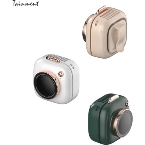 2021 New Mini Fan Handheld Cooling Fans Cute USB Recharge Mini Camera Portable Fans Hanging Neck Fans Summer Outdoor Fan Cooler