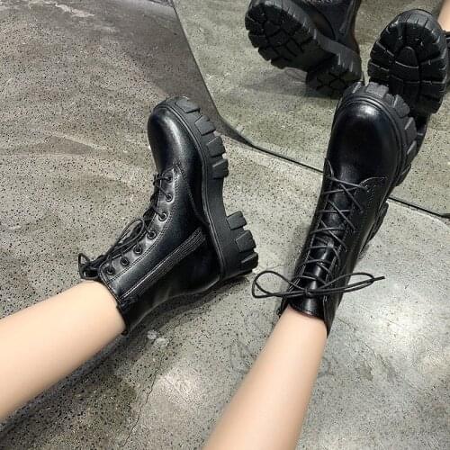 New Thick-soled Genuine Leather Womens Boots Fashion Zipper Convenient Short Boots Autumn Winter Warm Casual Womens Work Boots