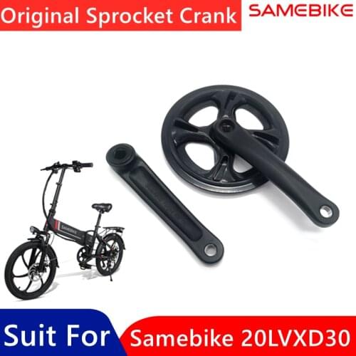 Original Bicycle Sprocket Crank for SAMEBIKE 20LVXD30 170mm Cranks Sprockets Wheel Bike Part Aluminum Alloy Bicycle Accessories