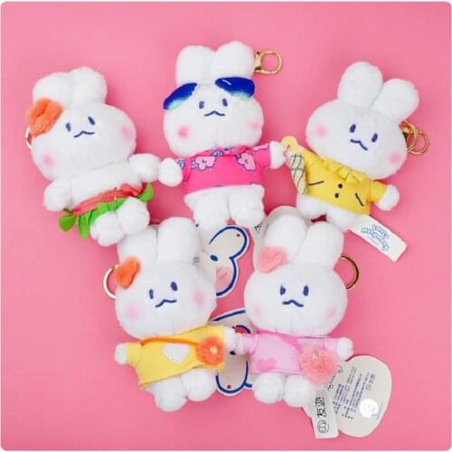 Genuine Soft Cute Rabbit Pendant Doll Mongmong Rabbit Cute Keychain Couple Bag Pendant Doll
