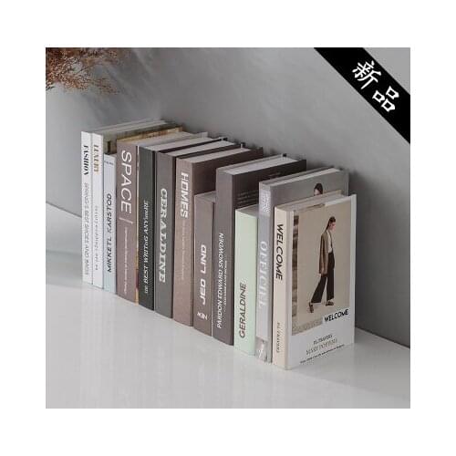 10PC Simple props Creative home decoration in Nordic style props books living room home English modern series Fake simulation