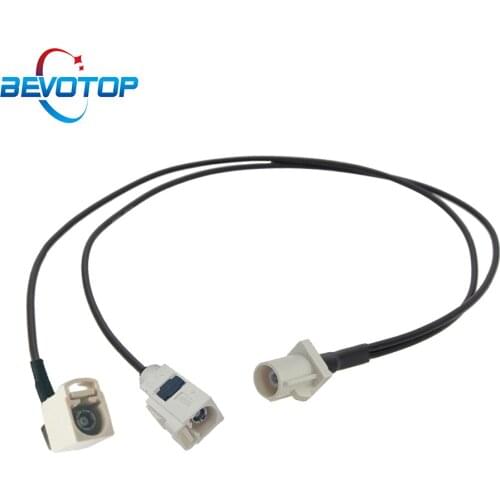 1M 2M 5M 7M Fakra B Splitter Cable Male to Female 1 to 2 Y Type Splitter Navigation GPS Antenna Extension Cord RF Coaxial Cable