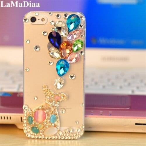 Luxury 3D Color Diamond Case Rhinestone Bling Phone Cove Fundas Coque For Xiaomi Redmi5 6 4X 4A 5A 6A 8A Note4 5 6 7 8 Pro 4X 5A