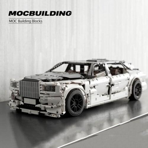 MOC Super Sports Car High Tech City DIY Childrens Toy Phantom VIII EWB Creator Building Block Model Toy car Birthday Gift