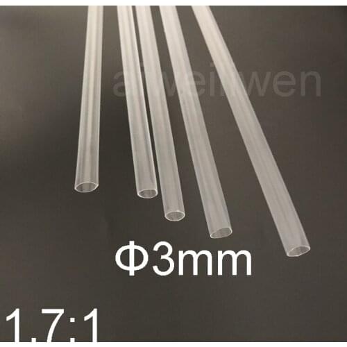 3mm diameter PTFE heat shrink tube, 1.7 F4 F46 PFA heat shrink tubing, polytetrafluoroethylene ETFE FEP Hot shrinkage hose pipe