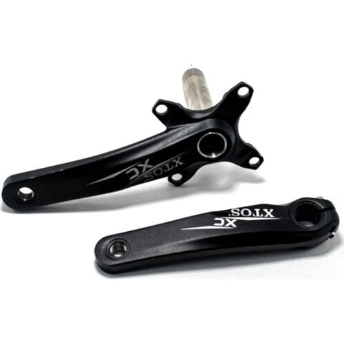 XTOS Mtb cranks Aluminum Alloy Crankset 170mm BB Bottom Chainring Red/Black 34T Crank Bicycle component Crank arms for bicycle