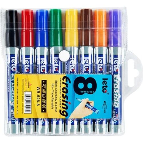 8-color color whiteboard pen leaves no trace bright colors easy to erase graffiti pen dry erase markers classroom supplies