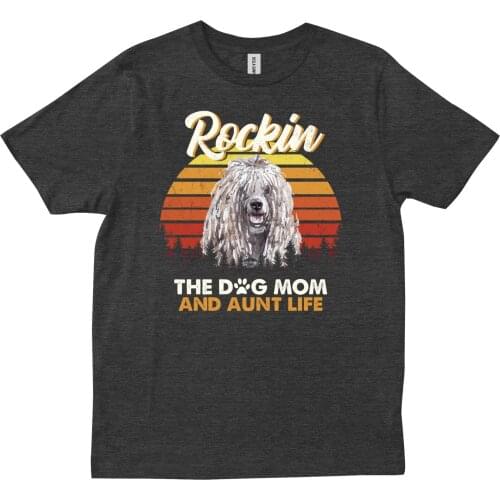 Funny Dog Mom Aunt Komondor Puppy Gift For Dog Lover Owner Momma T shirt