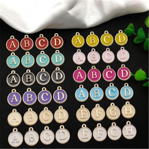 26pcs Colored Letters Pendant Sets For Jewelry Making Bracelet Neacklace Pendant Accessories For Handmade DIY Jewelry 2021