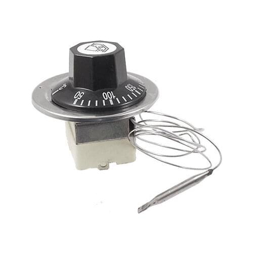 AC 16A 250V 50 to 300 Celsius 3 Pin NC Capillary Thermostat for Electric Oven