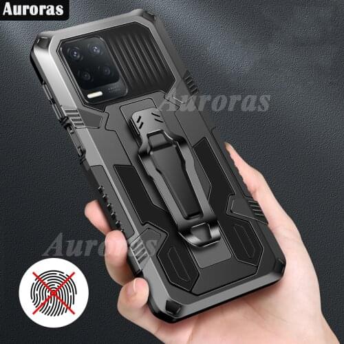 Auroras Shockproof Armor Cover For OPPO A74 4G Case Magnetism Holder Back Clip Case For OPPO A54 4G Cover