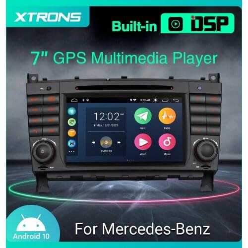 XTRONS 7" Android 10.0 Car DVD Player Radio GPS for Mercedes Benz W209 W203 C180 C200 C220 C230 C240 C250 C270 W463 G350 G500
