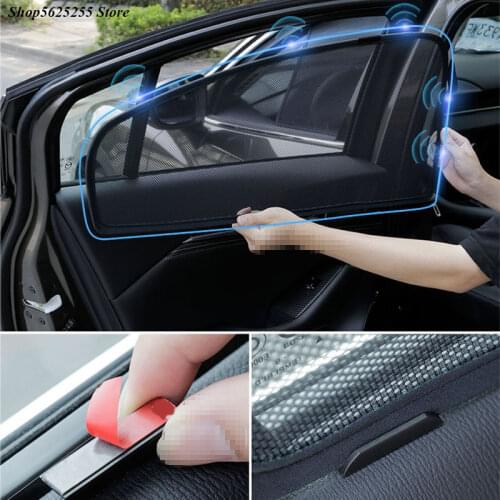 Car Sunshade for BYD F3 2016 2017 2018 2019 2020 2021 Accessoriies Front Rear Window Sunscreen Netting Decoratio Anti Mosquito