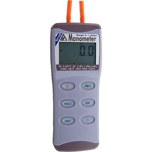 AZ82100 Digital Manometer Pressure Gauge Pressure Mete Differential Pressure Meter Range 0- 100psi
