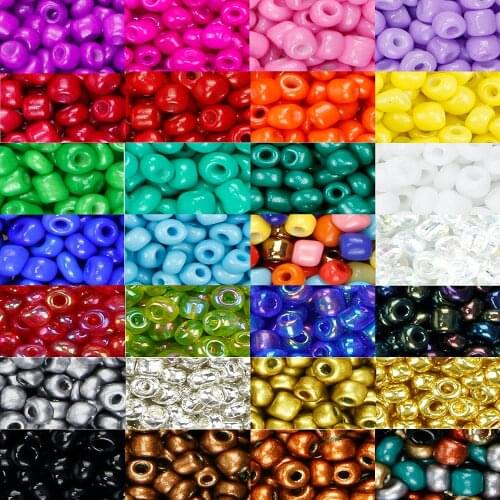 Czech Glass Seed Beads Bulk,2/3/4mm Craft Small Pony Jewelry Beads for DIY Craft Project Bracelet Necklace Jewelry Making