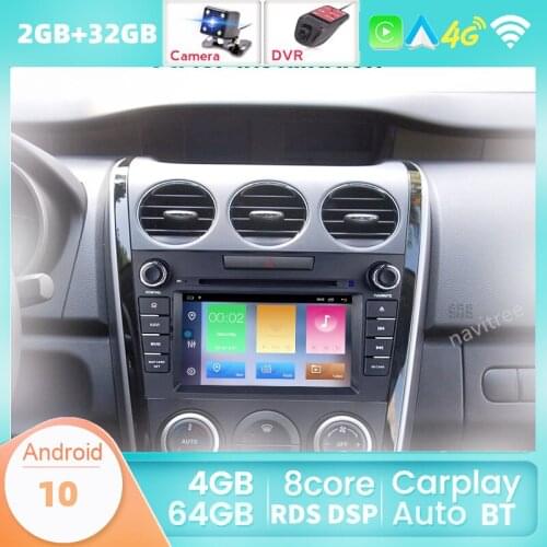 CarPlay Auto Android 10 DSP Car DVD Player For Mazda CX7 CX-7 2009-2014 Radio Stereo GPS Navigation WIFI Multimedia Mirror Link
