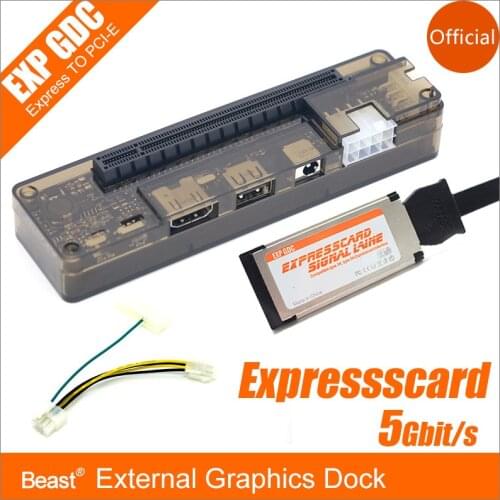 EXP GDC PCI-E External Laptop Graphics Card Dock Laptop Docking Station for Notebook (Express Card Interface Version)