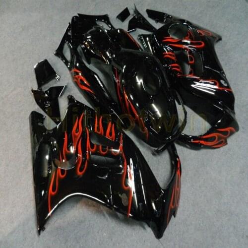 Motorcycle body kit for CBR600F3 1997-1998 F3 97 98 ABS Plastic Fairing+Screws+red flames