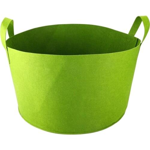 Root Pouch Tree Planting Bag Gallon Bags Non-Woven Repeated Use With Handles Green Portable Garden Fabric Pots
