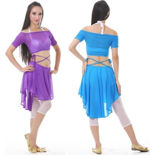 Belly dance clothes costume belly dance set indian dance wear 2pcs Top&Skirt,9 colors for your choice
