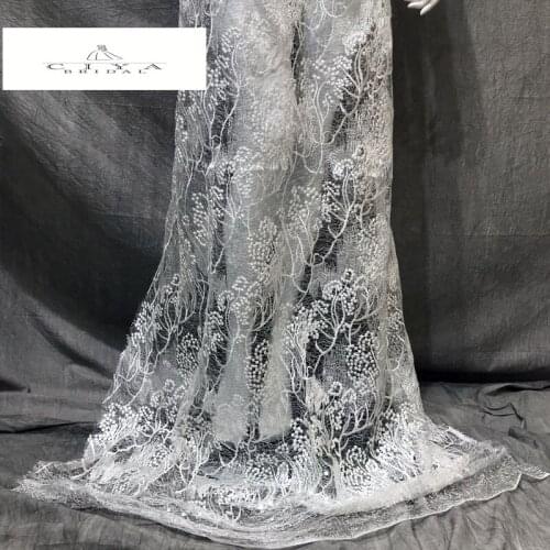 Bridal Lace Fabric 130cm Width Dress Lace Fabric Bridal Lace Fabric Sequins Lace Fabric Sell By 2 Yard