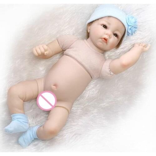 22 Inches Full Silicone Body Reborn Baby Doll Fashion Boy Realistic Dolls Gift for Birthday Soft Vinyl Boy Baby