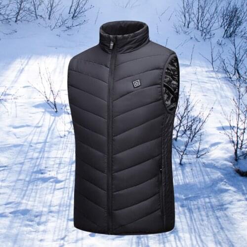 Fashion Men Heating Vest Coats Winter New Casual Cotton Jacket Tops Versatile Comfortable Simplicity Send Dad 2020 Hot