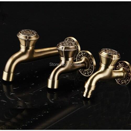 Wall Mounted Half Inch Thread Bronze 3 Models Brass Bibtap used in Bathroom and Washing Machine L17076