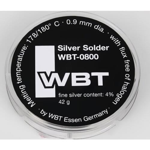 Germany original WBT-0800 solder with silver 4% 42g wire diameter 0.9mm