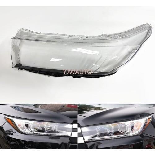 Car Headlight Lens For Toyota Highlander 2018 2019 Car Headlight Headlamp Lens Replace Front Auto Shell Cover