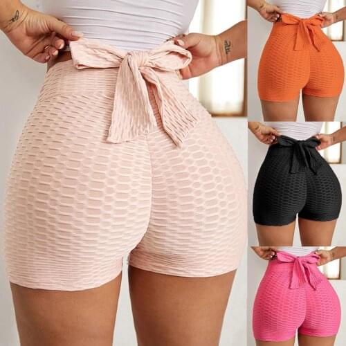Sexy Womens Leggings Solid Elastic Waisted Bow Tie Sexy Leggins Femme Stretchy Summer Short Legging Pantalones De Mujer