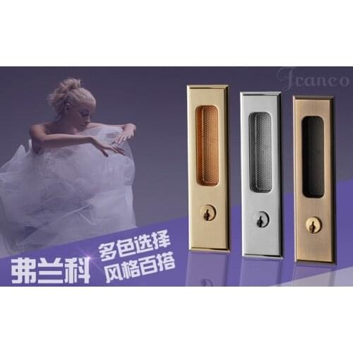 European-style simple moving door locks sliding door bathroom bathroom door lock