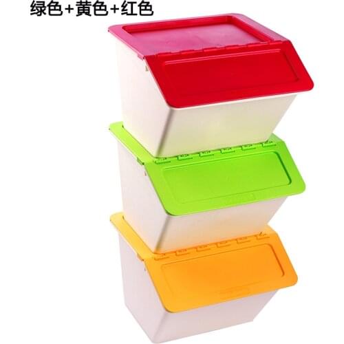 Snack Locker Transparent Clothes Storage Bag Thick Plastic Storage Box Household Flip Toy Storage Box Artifact