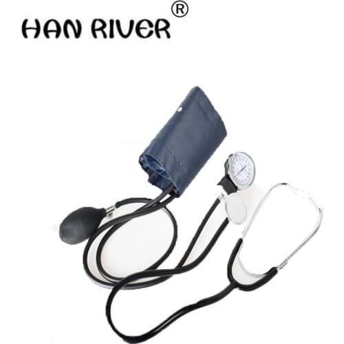 HANRIVER Manual blood pressure strap stethoscope hemomanometer type blood pressure double tube double stethoscope manually