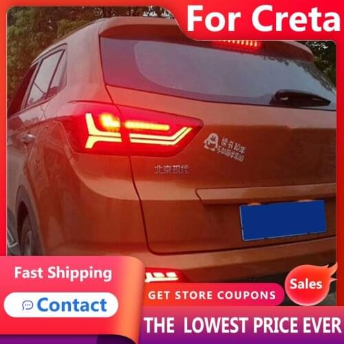 HANA for Hyundai IX25 Tail Lights 2013-2018 Creta LED Tail Lamp LED DRL Dynamic Signal Brake Reverse auto Accessories