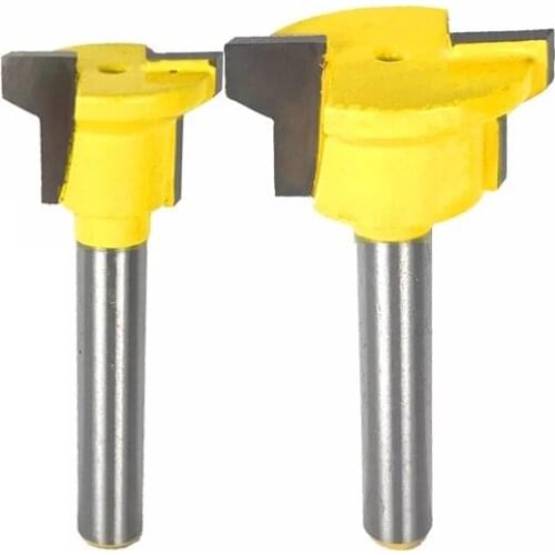 1/4" Shank Drawer Molding Router Bit Drawer Lock Tenon Knife Plug Wood Milling Cutter Door Woodworking Mitered Tool MC01055