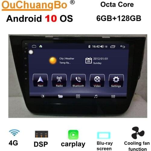 Ouchuangbo car radio gps navigation recorder for 10.1 inch MG ZS 2018-2020 android 10.0 audio stereo 8 core DSP 6GB RAM 128GB