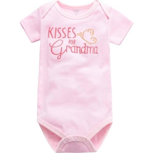 Babies Girls Clothing Bodysuit Newborn Baby Boys short Sleeve Body 100% Cotton 3 6 9 12 18 24 Months Clothes