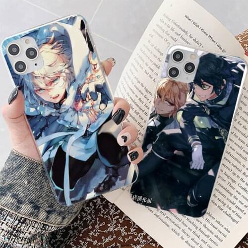 YNDFCNB Anime Owari no Seraph Of The End Phone Case for iPhone 8 7 6 6S Plus X 5S SE 2020 XR 11 12 mini pro XS MAX