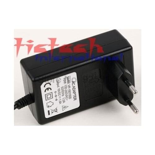 By dhl or ems 100pcs Converter Adapter DC 18V 1.5A CCTV Camera Power Supply EU plug 1500mA DC plug5.5mm x2.1-2.5mm