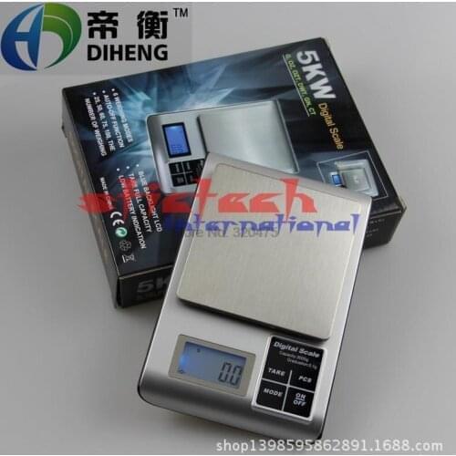 By dhl or ems 20pcs practical 3kg / 0.1g Digital High Precision Electronic Scales LCD Display Portable Jewelry Kitchen Scale